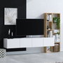 Hanah Home Mueble de TV Blanco y Roble